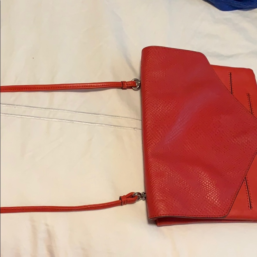 Banana Republic Red Leather Clutch - Picture 7 of 8